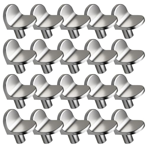 Stabile Regalstifte aus Legierung, Heimzubehör für Schränke und flache Möbelbeschläge, einfache Installation, 20 Stück Stabile Regalstifte aus Legierung, Heimzubehör für Schränke und flache Möbelbeschläge, einfache Installation, 20 Stück von KAKASEA