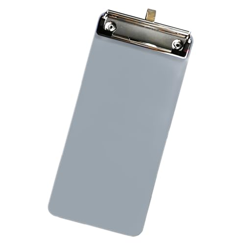 Tragbares kleines Klemmbrett, 10 x 22 cm, Quittungs-Klemmbrett, Metallclip, Schreibtafel mit Haken zum Aufhängen für Büro Tragbares kleines Klemmbrett, 10 x 22 cm, Quittungs-Klemmbrett, Metallclip, Schreibtafel mit Haken zum Aufhängen für Büro von KAKASEA