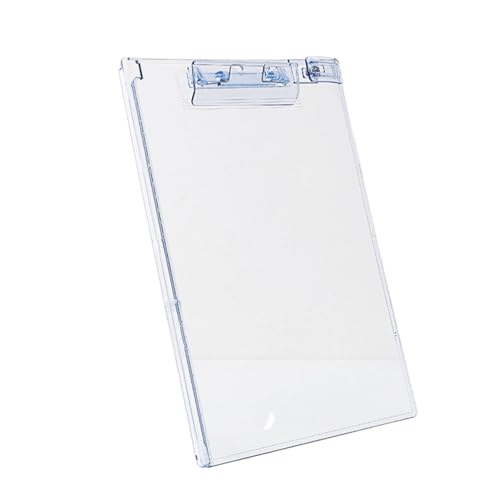 Transparentes Klemmbrett mit Stiftclip und Messlineal, Ständer, Größe Stehendes Klemmbrett, 32,8 x 22,9 cm, Schreibtafel für Büro Transparentes Klemmbrett mit Stiftclip und Messlineal, Ständer, Größe Stehendes Klemmbrett, 32,8 x 22,9 cm, Schreibtafel für Büro von KAKASEA