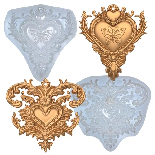 KAKIWYHHH Barock-Dekoration, 3D-Epoxidharz-Silikonform, geformte Dekoration, Fondant, Zuckerhandwerk, Kuchendekoration, Formen, Epoxidharz-Silikon, Backen, Basteln, Seife, Polymerton KAKIWYHHH Barock-Dekoration, 3D-Epoxidharz-Silikonform, geformte Dekoration, Fondant, Zuckerhandwerk, Kuchendekoration, Formen, Epoxidharz-Silikon, Backen, Basteln, Seife, Polymerton von KAKIWYHHH