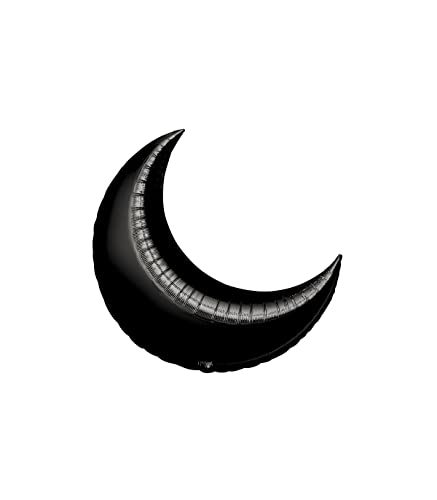 Palloncino Kaleidoscope Luna Nero minishape 9 - 23cm. 5pz von KALEIDOSCOPE