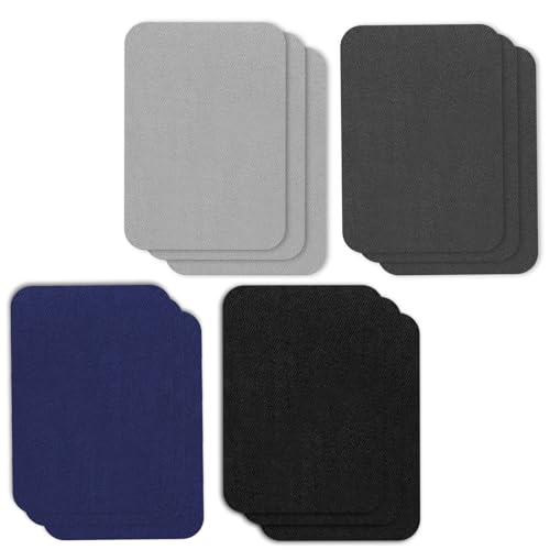 12 Stück Flicken zum Aufbügeln, Stoff-Reparaturflicken Bügelflicken zum Aufbügeln für Kleidung Reparaturflicken zum Aufbügeln für Kleidung Schuhe Jeans Hüte (Schwarz, Dunkelblau, Dunkelgrau, Hellgrau) 12 Stück Flicken zum Aufbügeln, Stoff-Reparaturflicken Bügelflicken zum Aufbügeln für Kleidung Reparaturflicken zum Aufbügeln für Kleidung Schuhe Jeans Hüte (Schwarz, Dunkelblau, Dunkelgrau, Hellgrau) von KALIONE