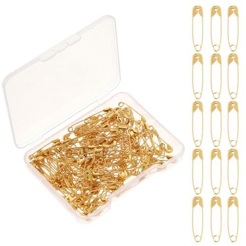 120 Stück Sicherheitsnadeln, 19 mm Winzige Goldene, Kleine Für Kleidung, Nähnadeln Aus Metall, Mini-Sicherheitsnadeln, Näh-Wäschenadeln Für Etiketten, Basteln, Schm 120 Stück Sicherheitsnadeln, 19 mm Winzige Goldene, Kleine Für Kleidung, Nähnadeln Aus Metall, Mini-Sicherheitsnadeln, Näh-Wäschenadeln Für Etiketten, Basteln, Schm von KALIONE