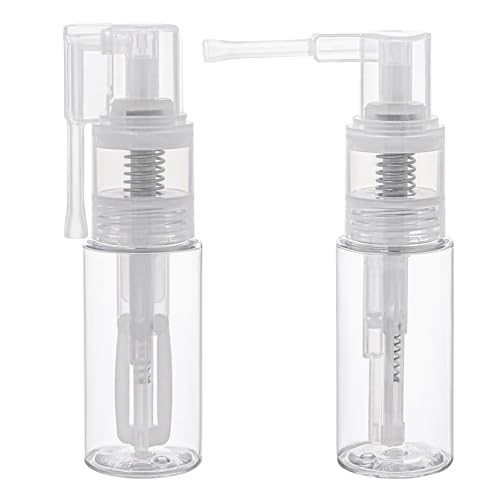 2 Stück 50ml + 50 ml Glitzer Staubsprüher, Transparent, Bastel Glitzer Sprühflasche, Leer, Mehrzweck Sprühflasche aus Kunststoff, Tragbar Flaschen für Bastelarbeiten, Scrapbooking von KALIONE