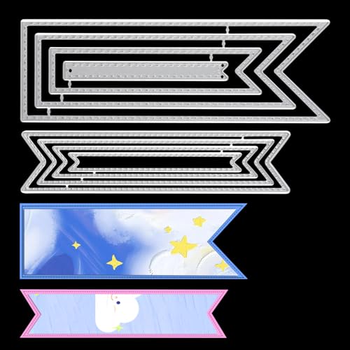 2 Stücke Lesezeichen Metall Stanzschablonen, Carbon Steel Stanzformen DIY Craft Stanzschablone Classic Lesezeichen Banner Stil Prägeschablonen für Scrapbooking, Album, Karten, DIY Kunst Basteln 2 Stücke Lesezeichen Metall Stanzschablonen, Carbon Steel Stanzformen DIY Craft Stanzschablone Classic Lesezeichen Banner Stil Prägeschablonen für Scrapbooking, Album, Karten, DIY Kunst Basteln von KALIONE