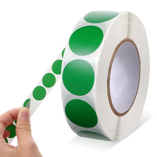 Grün Runde Aufkleber, 1,9 cm, 1000 Stück, Grün Punktaufkleber, Wasserfeste Kreisförmige Aufkleber, Farbkodierungsetikett für Büro, Geschäft, Zuhause, Klassenzimmer, Markierung Grün Runde Aufkleber, 1,9 cm, 1000 Stück, Grün Punktaufkleber, Wasserfeste Kreisförmige Aufkleber, Farbkodierungsetikett für Büro, Geschäft, Zuhause, Klassenzimmer, Markierung von KALIONE