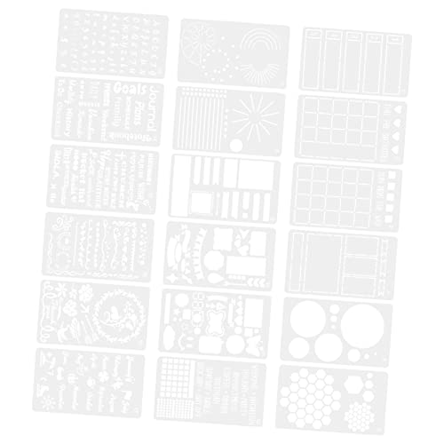 KALLORY 1 Malvorlage Vorlagen Notizbücher Notizblock Für Zeitschriftenmalschablonen Diy -zeichnenschablonen Notizbuch Zeitschrift Schablone Journal-vorlage Haustier-umweltschutzmaterial von KALLORY