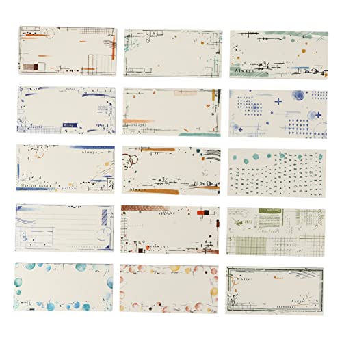 KALLORY 1 Notizsatz süßer Notizblock Scrapbooking-Papierblock süße Notizblöcke Briefpapier Aufkleber Scrapbook-Etiketten Ästhetisches Briefpapier Nachrichten-Notizblock Mini-Notizblöcke von KALLORY