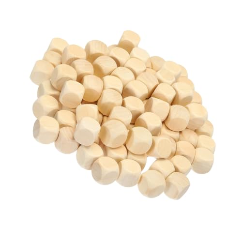 KALLORY 1 Packung Spielplatz Sandpool Holzkörner Holzklötze Unfertige Leere Holzwürfel Vorschulspielzeug Unvollendete Quadratische Holzblöcke Holzspielzeugblöcke Beige Lotusbaum von KALLORY
