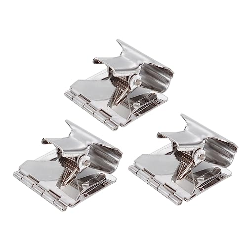 KALLORY 1 Preisschild-clip Clips Display-tags Für Den Einzelhandel Kartenklemme Gefrierteletiketten Pantry -etiketten Registerkarten Etikettenhalter Für Körbe Galvanisiertes Eisen Silber von KALLORY