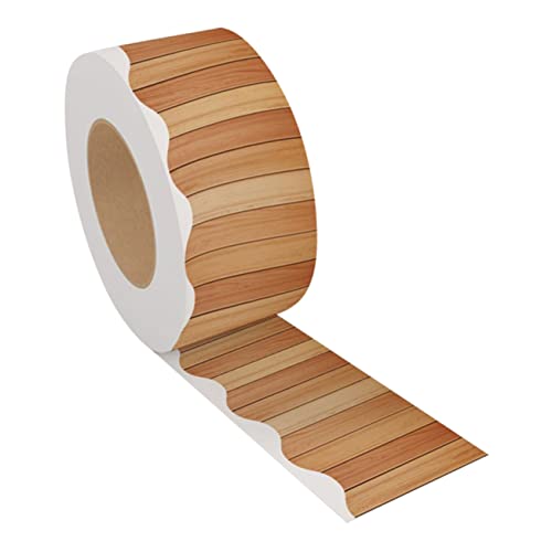 KALLORY 1 Rolle Ankündigungs-Grenzaufkleber Whiteboard für classroom decorations Bulletin board border sticker deko Tafelränder Pinnwand-Grenzen Aufkleber aus beschichtetem Papier Brown KALLORY 1 Rolle Ankündigungs-Grenzaufkleber Whiteboard für classroom decorations Bulletin board border sticker deko Tafelränder Pinnwand-Grenzen Aufkleber aus beschichtetem Papier Brown von KALLORY