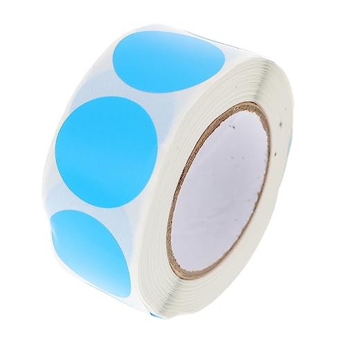 KALLORY 1 Rolle Etikettenaufkleber Kreisaufkleber Code Punktaufkleber Selbstklebende Etikettenaufkleber Punktaufkleber Farbige Kreise Runde Farbige Punktaufkleber Aufkleberetiketten von KALLORY