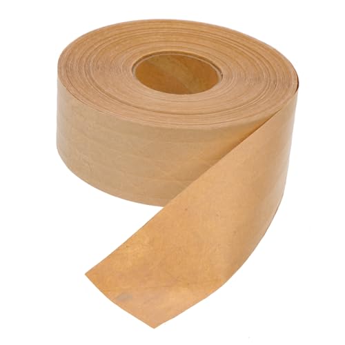 KALLORY 1 Rolle Klebeband aus Kraftpapier Klebstoff Verpackung wickeln klebrig Geschenkpapier packing tape paketband Bastel-Klebeband Versandklebeband braunes Papierband Kartonband Coffee von KALLORY