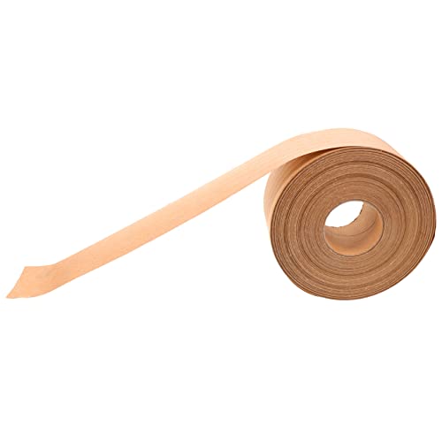 KALLORY 1 Rolle Klebeband aus Kraftpapier braunes Gummiband ziehen um bewegliches Klebeband für Kartons wasserdicht Verpackung Kraftpapierband beschreibbares Flachband Wickelband Kaffee von KALLORY