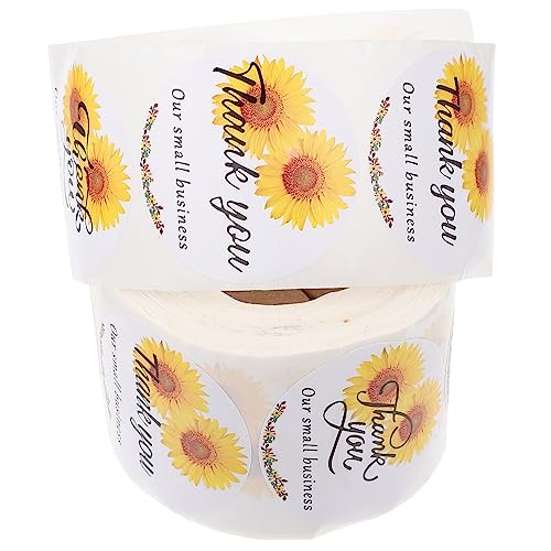 KALLORY 1 Rolle Versiegeln und beschriften briefumschläge Verpackungsaufkleber Etikettenaufkleber versiegelter Aufkleber Umschlagdichtungsaufkleber selbstklebender Siegelaufkleber Papier von KALLORY