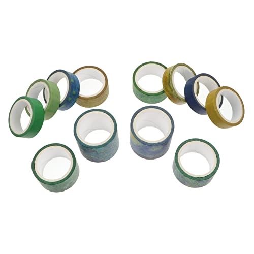 KALLORY 1 Satz Ancient Style Tape Klebstoff Lieferungen Für Band Herstellung Aufkleber Papierklebebänder Selber Machen Geschenkbänder Tagebuch Bastelbedarf Diy-bänder Grün 12rollen KALLORY 1 Satz Ancient Style Tape Klebstoff Lieferungen Für Band Herstellung Aufkleber Papierklebebänder Selber Machen Geschenkbänder Tagebuch Bastelbedarf Diy-bänder Grün 12rollen von KALLORY