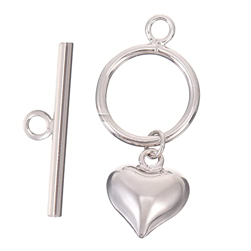 KALLORY 1 Satz Armbandverschluss Reiz Verschlüsse Schmuck Armbandschnalle Armband -herstellungstool Verbindungsstücke Für Armband Selber Machen Halskettenverbinder Selber Machen Silber von KALLORY