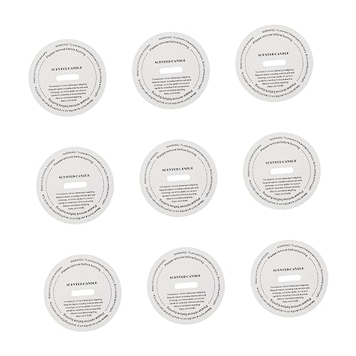 KALLORY 1 Satz Aromatherapy Candle Label Aufkleber Papier Düfte Duft Kerze Duftkerze Werkzeug Zur Kerzenherstellung Etiketten Für Kerzenbecher Kerzenherstellung Versorgung Weiß 10 Stück von KALLORY