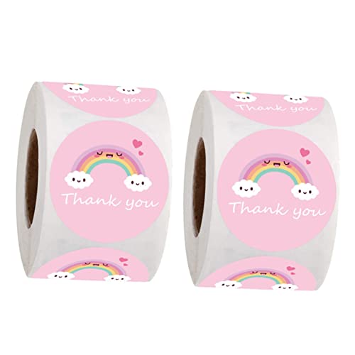 KALLORY 1 Satz Aufkleber Du Etiketten Stichworte Gruß Klebrig Hochzeitslaken Hochzeitsbingo Tagout Nupsis Stickern Bonbontüten Label Siegeletikett Aus Papier Danke Etikett 2rollen von KALLORY