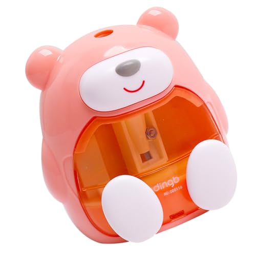 KALLORY 1 Satz Briefpapier Großer Bleistiftspitzer Anspitzer Cartoon Bleistiftschärfer automatischer Bleistiftspitzer Kinderstiftschärfer Rostfreier Stahl Zufällige Farbe von KALLORY