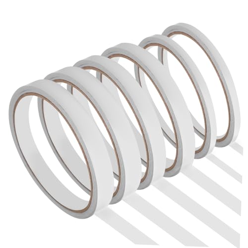 KALLORY 1 Satz Doppelseitiges Klebeband Farbig Sammelklebeband Sammelalbum Liefert Handwerk Starkes Doppelseitiges Band Klebeband Für Scrapbooking Klebstoff Auf Wasserbasis 6rollen von KALLORY