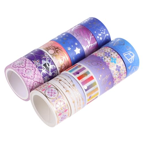 KALLORY 1 Satz Einklebeband Aus Papier Diy Liefert Scrapbooking-dekorationszubehör Hübsches Washi-tape Dekoratives Klebeband Für Sammelalbum Diy Klebeband Violett 12rollen KALLORY 1 Satz Einklebeband Aus Papier Diy Liefert Scrapbooking-dekorationszubehör Hübsches Washi-tape Dekoratives Klebeband Für Sammelalbum Diy Klebeband Violett 12rollen von KALLORY