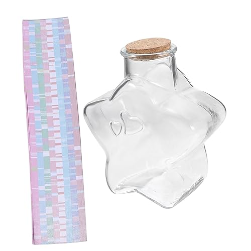 KALLORY 1 Satz Flaschenset Wünschen Origami-sternglas Gläser Für Sternpapier Sterndekorationspapier Sternpapierstreifen Handwerksstern Sternenpapier Sternstreifen Aus Origami-papier Holz KALLORY 1 Satz Flaschenset Wünschen Origami-sternglas Gläser Für Sternpapier Sterndekorationspapier Sternpapierstreifen Handwerksstern Sternenpapier Sternstreifen Aus Origami-papier Holz von KALLORY