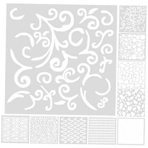 KALLORY 1 Satz Geometrische Musterdruckform Zeichnung Handwerk Wände Kunst Wand Schablonen Bastel-malvorlagen Graffiti-vorlagen Für Diy Kreative Hohle Vorlagen Das Haustier Weiß 9blätter KALLORY 1 Satz Geometrische Musterdruckform Zeichnung Handwerk Wände Kunst Wand Schablonen Bastel-malvorlagen Graffiti-vorlagen Für Diy Kreative Hohle Vorlagen Das Haustier Weiß 9blätter von KALLORY