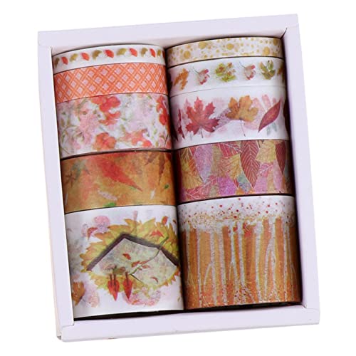 KALLORY 1 Satz Handkontoaufkleber -set Farbig Wand Klebeband Zum Verpacken Von Geschenken Kunstaufkleber Zum Selbermachen Dekorationsbänder Für Sammelalben Diy-bänder Flüsterpapier 2boxen von KALLORY