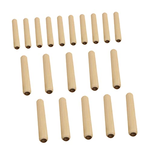 KALLORY 1 Satz Korkverbinder Stöcke zum Basteln Dübelsticks Zubehör für Holzbearbeitung Zweige Bastelstangen Hartholzdübel Dübel für Möbel Holzstifte geriffelter Holzdübel Hölzern von KALLORY
