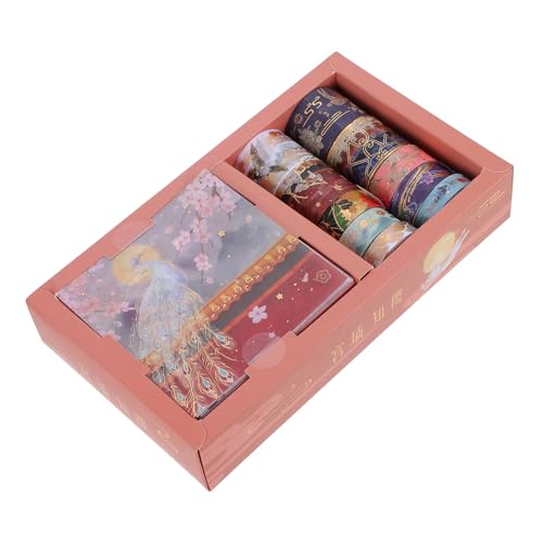 KALLORY 1 Satz Kranaufkleber im alten Stil Abdeckband Scrapbooking-Dekorationszubehör ästhetisches Washi-Tape Washi-Klebeband Washi-Tape-Dekoration Klebeband dekorativ Flüsterpapier von KALLORY