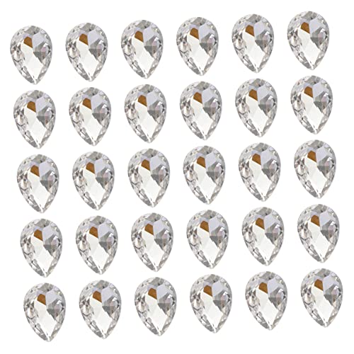 KALLORY 1 Satz Kristallschmuck Tropfenverzierungen Edelsteine ​​fallen Lassen Schmuck Perlen Machen Strasssteine Schmuckherstellung Handwerk Perlen Zur Schmuckherstellung Glas 50 Stück von KALLORY