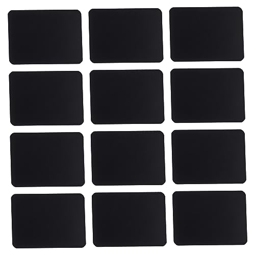 KALLORY 1 Satz Löschbare Preisschilder Organizer Unter Der Spüle Körbe Etiketten Inhaber Lebensmitteletiketten Organisation Gefrierschrank-organizer Vorratsbehälter Pvc Schwarz 12 Stück von KALLORY