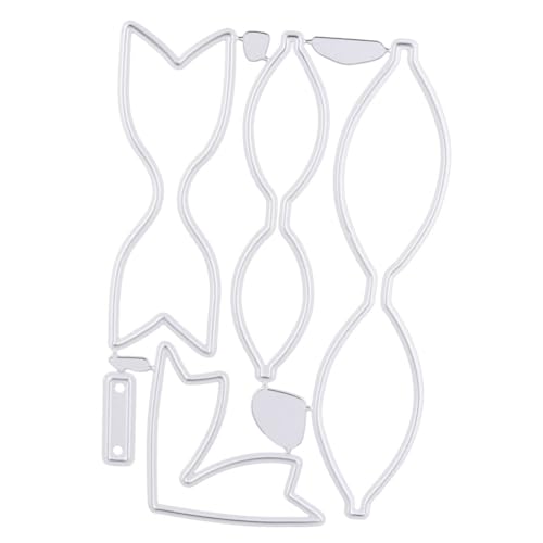 KALLORY 1 Satz Messerformwerkswerkzeug Schneiden Papier Hochzeit stirbt Stanzformen Stanzteile zum Selbermachen Vorlageform Silber von KALLORY
