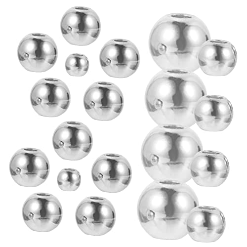 KALLORY 1 Satz Metallperlen Runden Für Verschleiß Perlen Masse Diy Perlen Basteln Abstandsperlen Zum Basteln Diy Schmuck Lose Perlen Kupfer Silver 200 Stück KALLORY 1 Satz Metallperlen Runden Für Verschleiß Perlen Masse Diy Perlen Basteln Abstandsperlen Zum Basteln Diy Schmuck Lose Perlen Kupfer Silver 200 Stück von KALLORY
