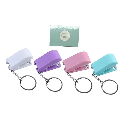 KALLORY 1 Satz Mini Staplerschlüsselkette Mini-Hefter-Schlüsselanhänger Q Schlüsselbundhefter Hefter für den Schreibtisch Tragbarer Buchhefter Schlüsselringhefter Bürowefter Metall KALLORY 1 Satz Mini Staplerschlüsselkette Mini-Hefter-Schlüsselanhänger Q Schlüsselbundhefter Hefter für den Schreibtisch Tragbarer Buchhefter Schlüsselringhefter Bürowefter Metall von KALLORY
