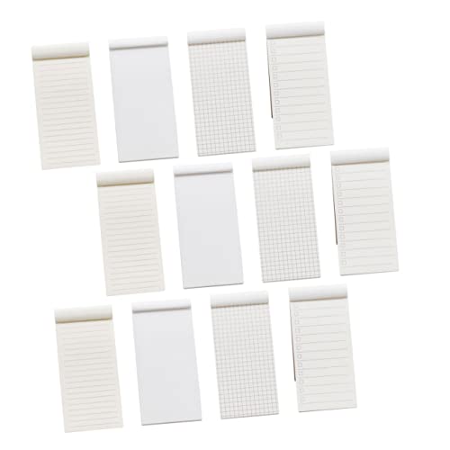 KALLORY 1 Satz Notizbuch Tragbares Handbuch Büro-notizblock Mini -taschen -notizbilder Planungsbuch Mini-notizbücher Mini-notizblock Notizblock Für Arbeit Kraftpapier Khaki 12 Stück von KALLORY
