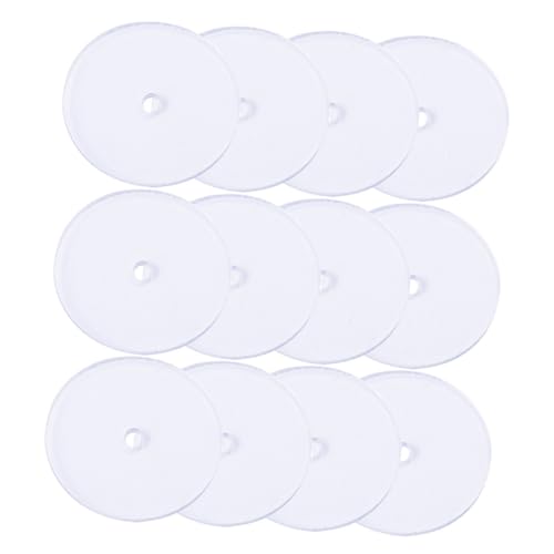 KALLORY 1 Satz Ohrringdichtung Stopper Pads Ohrclips Hinten Patches Zur Unterstützung Der Ohrläppchen Ohren Form Ohrringe Ohrring-stützrücken Bequeme Ohrringrücken Plastik Weiß 150 Stück von KALLORY