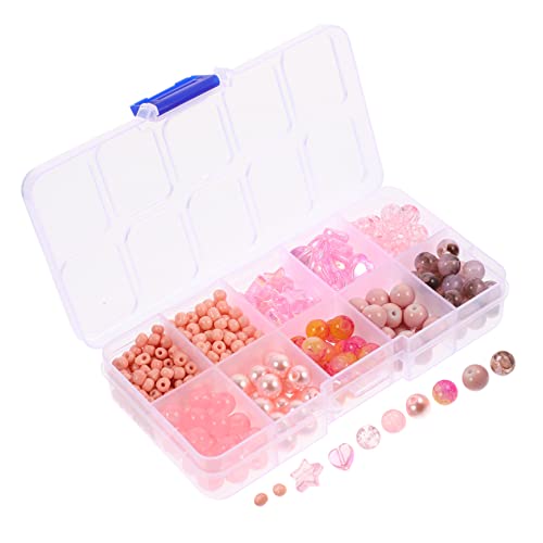KALLORY 1 Satz Perlenschmuckmaterialien Schmuckanhänger Natürlich Spacer Lose Farbig Reiz Herstellung Perle Zum Schmuck Herstellen Schmuck Abstandsperlen Armband-anhänger Plastik Rosa von KALLORY