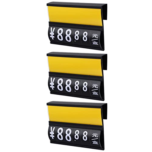 KALLORY 1 Satz Preisschild Gestell Hängend Party Tag-display-halter Etiketten Nummernschilder Tags Für Die Anzeige Warenanhänger Kleiderbügelhalter Für Den Einzelhandel Pp 3 Stück von KALLORY