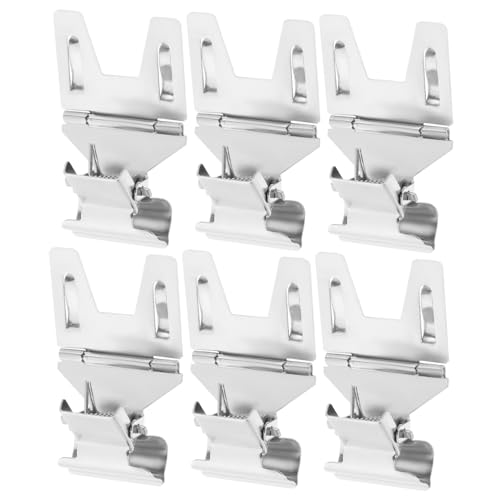 KALLORY 1 Satz Preisschild-clip Display-tag Aufmerksamkeit Papier Kleine Etikettenhalter Etiketten-clips Lebensmitteletiketthalter Etikettenklammern Galvanisiertes Eisen Silber 6 Stück von KALLORY