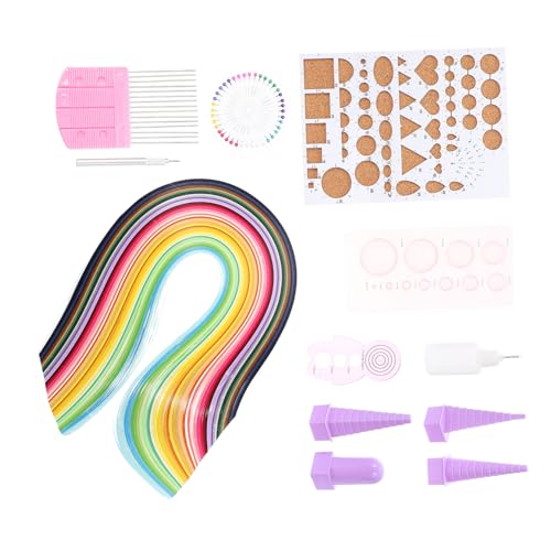 KALLORY 1 Satz Quilling-tool-set Aus Papier Weiß Bausatz Basteln Quilling Für Sammelalbum Streifen Handwerk Werkzeug Quilling-spenderflasche Quilling-bastelbedarf Aus Papier von KALLORY