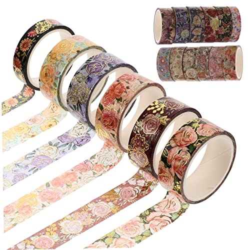 KALLORY 1 Satz Washi-tape Blumen- Aufkleber Dekoration Farbig Blumenbänder Papier Klebeband Sammelalbum Uv Handwerk Klebstoff Schrottbuch Dekorativ Blumiges Washi Flüsterpapier 18rollen KALLORY 1 Satz Washi-tape Blumen- Aufkleber Dekoration Farbig Blumenbänder Papier Klebeband Sammelalbum Uv Handwerk Klebstoff Schrottbuch Dekorativ Blumiges Washi Flüsterpapier 18rollen von KALLORY