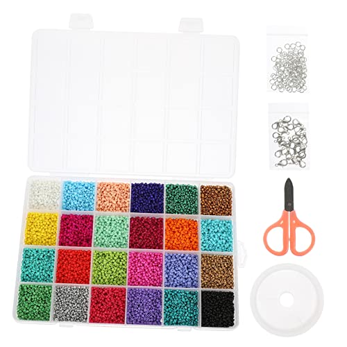 KALLORY 1 Satz multifunktionale Perlen Bausätze Bausatz Quetschperlen Perlen-Kit Spacer für schmuck DIY -Handwerksvorräte Lose Perlen Bastelmaterialien kleine Perlen DIY Bastelperlen Nylon von KALLORY