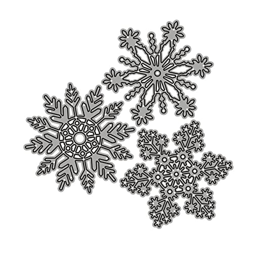 KALLORY 1 Set Stanzformen Für Scrapbooking Stanzformen Für Schneeflocken Stanzformen Für Kartenherstellung Stanzformen Für Schneeflocken Ausschnitte Für Schneeflocken Dekorationen von KALLORY