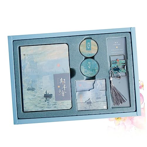 KALLORY 1 Stück Kreatives Notizbuch Geschenkset Notizbuchbox für Tagebuch Scrapbook und Erinnerungen für Reisen und Täglichen Gebrauch für Hochwertiges Material für Lange Haltbarkeit von KALLORY