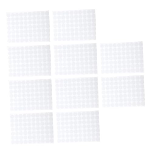 KALLORY 10 Blatt Punkt doppelseitiger Klebstoff kreis aufkleber doppelseitige Aufkleber Zahlenaufkleber Aufkleber Masse Form für Klebespachtel selbstklebende Aufkleber Klebebänder Schaum von KALLORY