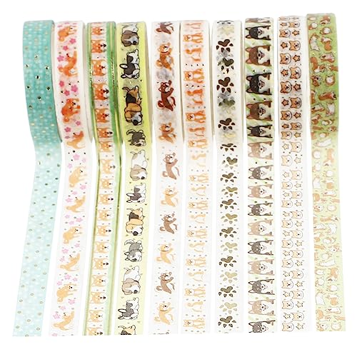 KALLORY 10 Rollen Heißprägeband Kunsthandwerk Gold Sammelalbum Aufkleber Selbstklebendes Washi-tape Klebeband Selber Machen Band Für Tagebuch Washi Tape Klebeband Für Heimwerker Papier KALLORY 10 Rollen Heißprägeband Kunsthandwerk Gold Sammelalbum Aufkleber Selbstklebendes Washi-tape Klebeband Selber Machen Band Für Tagebuch Washi Tape Klebeband Für Heimwerker Papier von KALLORY