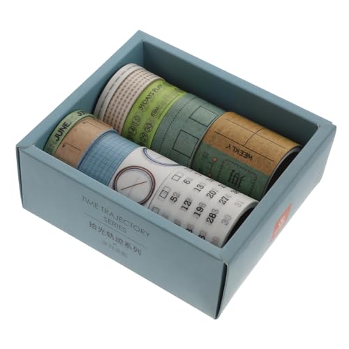 KALLORY 10 Rollen Washi-Tape Kunst Klebeband klar Schrottbuch Schüttgut farbig Planer dekorative Washi-Klebebänder Washi -Bänder Dekoratives Washi Tape dekorative Bänder Flüsterpapier von KALLORY