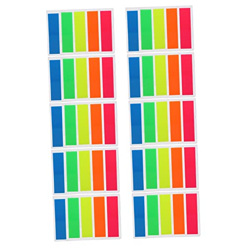 KALLORY 10 Sätze Colorful index sticky sticky sticky sticky sticky sticky sticky sticky sticky sticky sticky sticky selbstklebende Geschenkaufkleber Klassifizierungsetikett von KALLORY